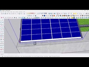 SketchUp | Installation Panneaux Solaires | Solar Panel Installation | تركيب الألواح الشمسية