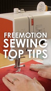 Do you get 'eyelashes' and messy stitching results when you free-motion? Follow our top tips for improving your technique! Find more sewing tutorials on our YouTube channel. #thesewingstudio #thesewingstudiocornwall #freemotionquilting #sewingtoptips | The Sewing Studio UK