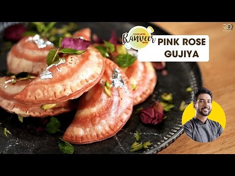 Holi Special Colourful Gujiya | Pink Rose Gujia | रवा वाली गुलाबी गुजिया | Chef Ranveer Brar