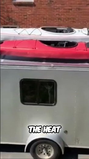 DIY Roof Rack: Build Your Own Kayak Trailer Rack! #shorts