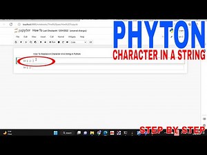 ✅ How To Replace A Character In A String In Python 🔴