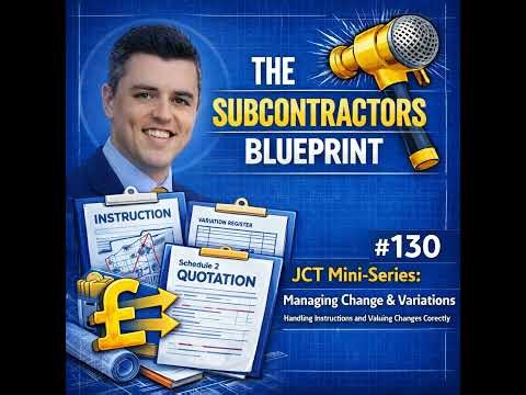 JCT Mini-Series: Managing Change and Variations. Handling Instructions & Valuing Change Correctly