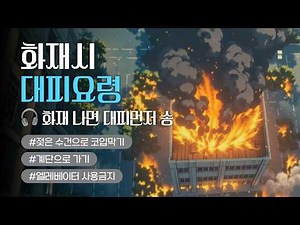 [🎧화재 나면 대피먼저] 화재시 대피요령🏃🏾🔥 #화재안전 #케데헌 #케이팝