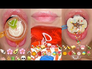 Satisfying ASMR Eating Emoji Food Challenge Mashup!