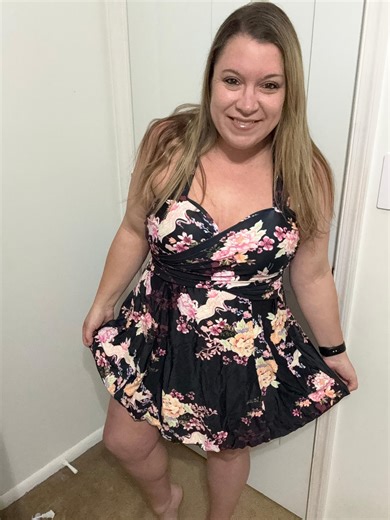 Watch Modest swim dress! Shorts built in- check out my real review on Amazon Live