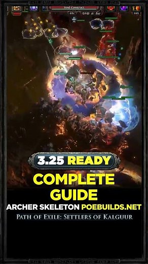 [POE 3.25] ARCHER SKELETONS - COMPLETE GUIDE - POE BUILDS #shorts #pathofexile #poebuilds #poe
