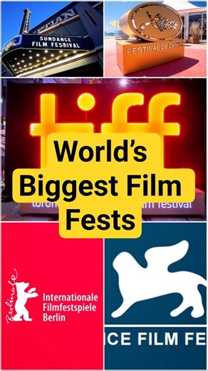 Top 5 Film Festivals in the World 🎬 #Shorts