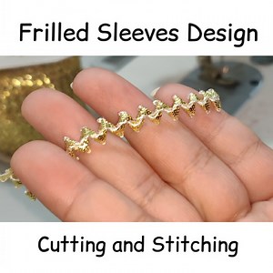 DIY frilled sleeves design #design #sewing #cutting #stitching #neckdesigns #blousedesigns | Knotty Stitches
