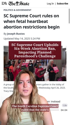 The South Carolina Supreme Court upholds the six-week abortion ban, marking a setback for Planned Parenthood. The ruling impacts access to abortion services, forcing many to seek care out of state. #southcarolina #sc #fetalheartbeatlaw #plannedparenthood