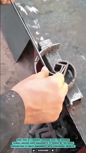 Practical Iron Bending Tool for Classic Fence Ornaments #innovationtools