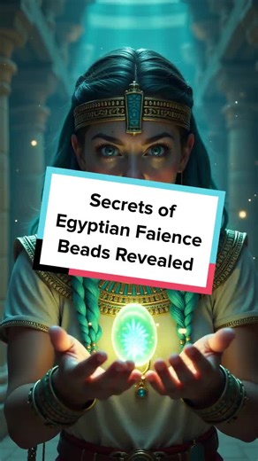 Discover the mystical power behind ancient Egyptian faience beads and their role in spiritual rituals! #AncientEgypt #HistoryFacts #Archaeology #Jewelry #Mysteries