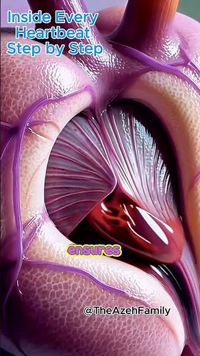 One heartbeat, four chambers, perfect timing #anatomy #science #health