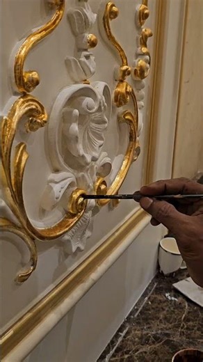 gold paper installation #art