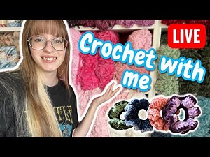 Crocheting Mystery Scrunchies LIVE 5/22/26