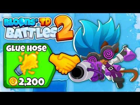 The Ultimate Gwen Glue Village and Tack Defense!? (Bloons TD Battles 2)
