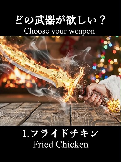 【ASMR】どの武器が好き？🎄🗡️ / Which Weapon Do You Choose? 🎄✨ #asmr #asmrsounds #fantasy #relaxing #ai #aiart