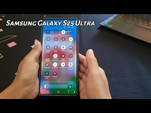 How to add a quick settings menu button to the quick settings panel on Samsung Galaxy S25 Ultra