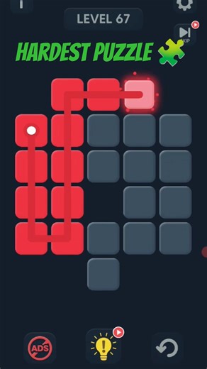 Single Line Block Fill Puzzle Game #gaming #puzzle #puzzlegame