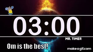 3 Minute Timer with Epic Music! Countdown Clock 3 Minutes, High Energy, Kids Timer HD! on Make a GIF