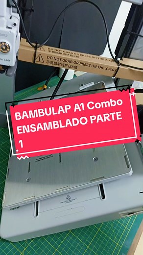 Ensamblaje del Bambu Lap A1 Combo: Parte 1 Tutorial