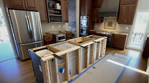 2-Pack Countertop Support Brackets 16"x8"x2.5", Heavy Duty Steel L Metal Floating Hidden Shelf Bracket for Shelves, Quartz/Granite/Wood/Concrete/Laminate Countertops