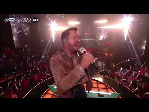 Luke Bryan Performs on the American Idol Finale 2023
