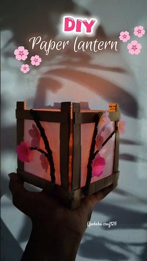 DIY japanese paper lantern tutorial🎐🌸 #fyp #paper #diy #handmade #2026