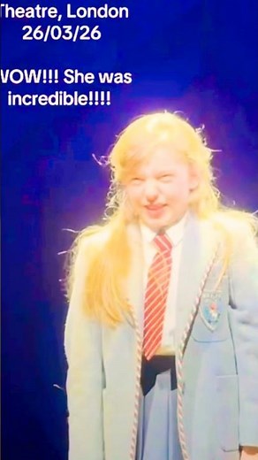Bonnie's Opening Night as Matilda!!! (March 26th, 2026) West End #shorts
