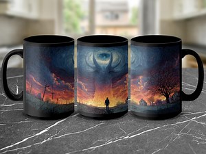 Mythical Creature Coffee Mug: Cosmic Horror Fantasy Art - Etsy