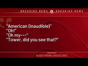 ‘There was a collision’: Air traffic control recording captures moment of crash | NBC4 Washington