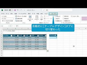 表をテーブルにする（Excel関数 2024）