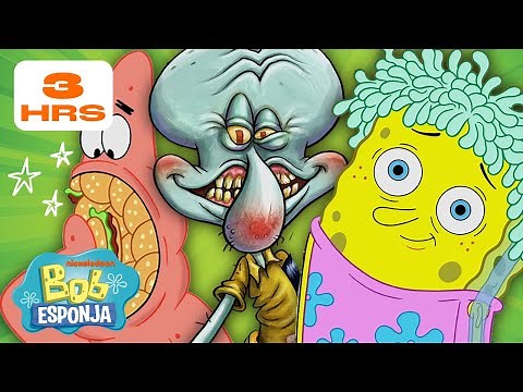 ¡MÁS DE 3 HORAS de los momentos más divertidos de los NUEVOS episodios de Bob Esponja! 😂