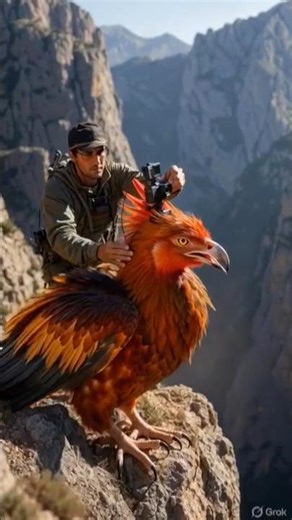 Phoenix POV: First Flight From the Cliff 🔥 #shorts