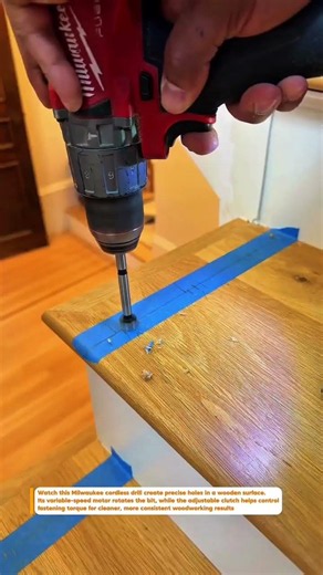 Milwaukee M18 FUEL Drill Drives Screws With Precision! Every Day #Milwaukee #Woodworking #Carpentry