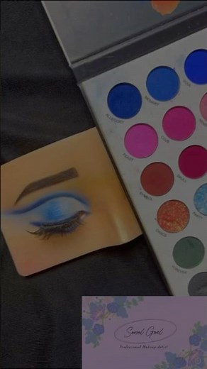 Electric Blue Eye Makeup Look | Ocean-Inspired Eyeshadow Tutorial 💙