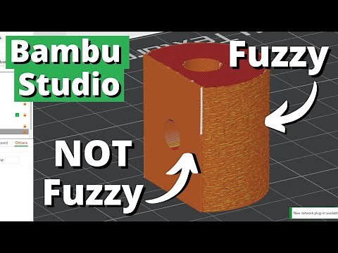 Control Fuzzy Skin Using Object Modifiers in Bambu Studio