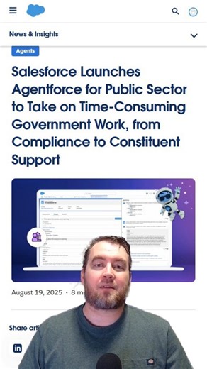 Salesforce has launched Agentforce for Public Sector, a new AI-driven...
