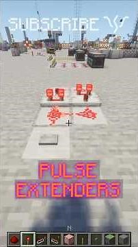 How PULSE EXTENDERS make SIGNALS LOOP SLOWLY! | Redstone with PsiVolt #minecraft #redstone