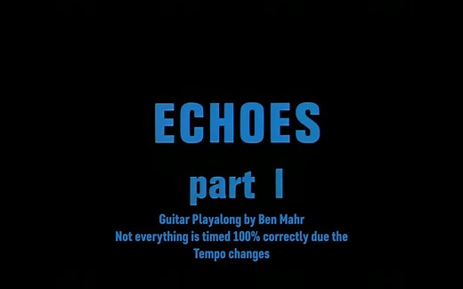 Echoes (Pt. 1) Pompeii版吉他谱