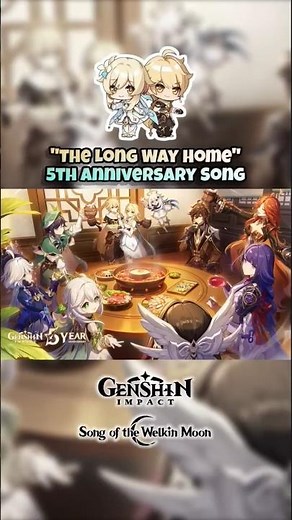 Genshin Impact 5th Anniversary Song "The Long Way Home" #genshinimpact #hoyoverse #song