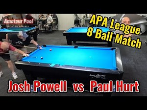 8 ball race.. APA skill level 7 vs skill level 6. Video commentary..