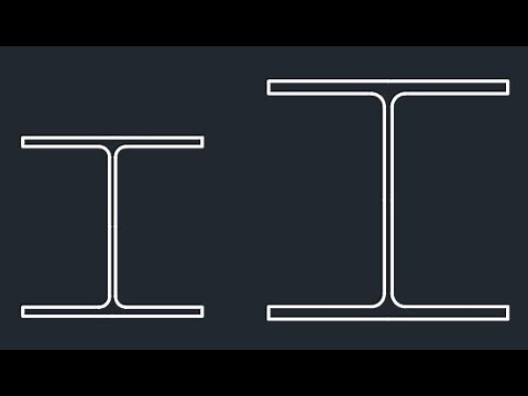 Automatically draw H Beam in AutoCAD