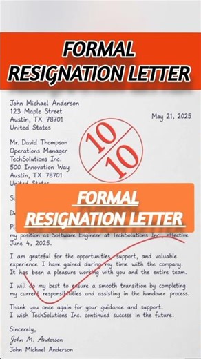 Resignation from the Position of Software Engineer | Professional Letter Format