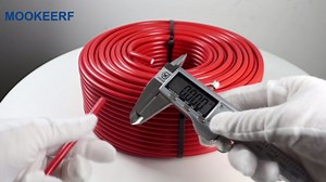 MOOKEERF RG8X Coaxial Cable 200ft,Low Loss 50 ohm RG 8X Cable 200 Feet,Red