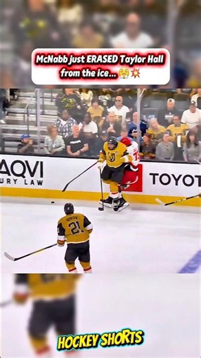 Taylor Hall just got ROCKED by Brayden McNabb – Stanley Cup Final Game 3 💥😤 #Shorts #Hockey #Nhl