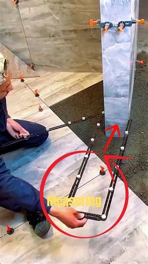 Perfect Tile Cutting with Precision! Adjustable Angle Ruler Template Tool for Marble & Ceramic Tiles