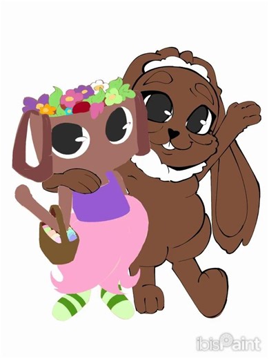 cocoa and bassie #art #digitalart #vivadaarte #ibispaint #speedpaint #dandysworld