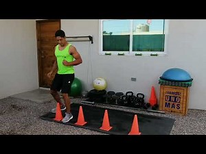 Conos: Elevación de rodilla con desplazamiento lateral