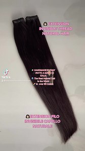  EXTENSION INVISIBLE THREAD NATURAL HAIR / EXTENSION FILO...