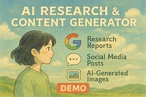 AI Research & Content Generator